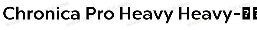 Chronica Pro Heavy Heavy字体转换
